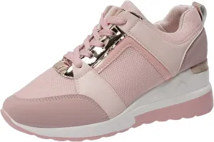 Non Slip Gym Workout Shoes Ladies Summer Fashion Leather Lace Up Round Head Comfortable Fashion Sneakers