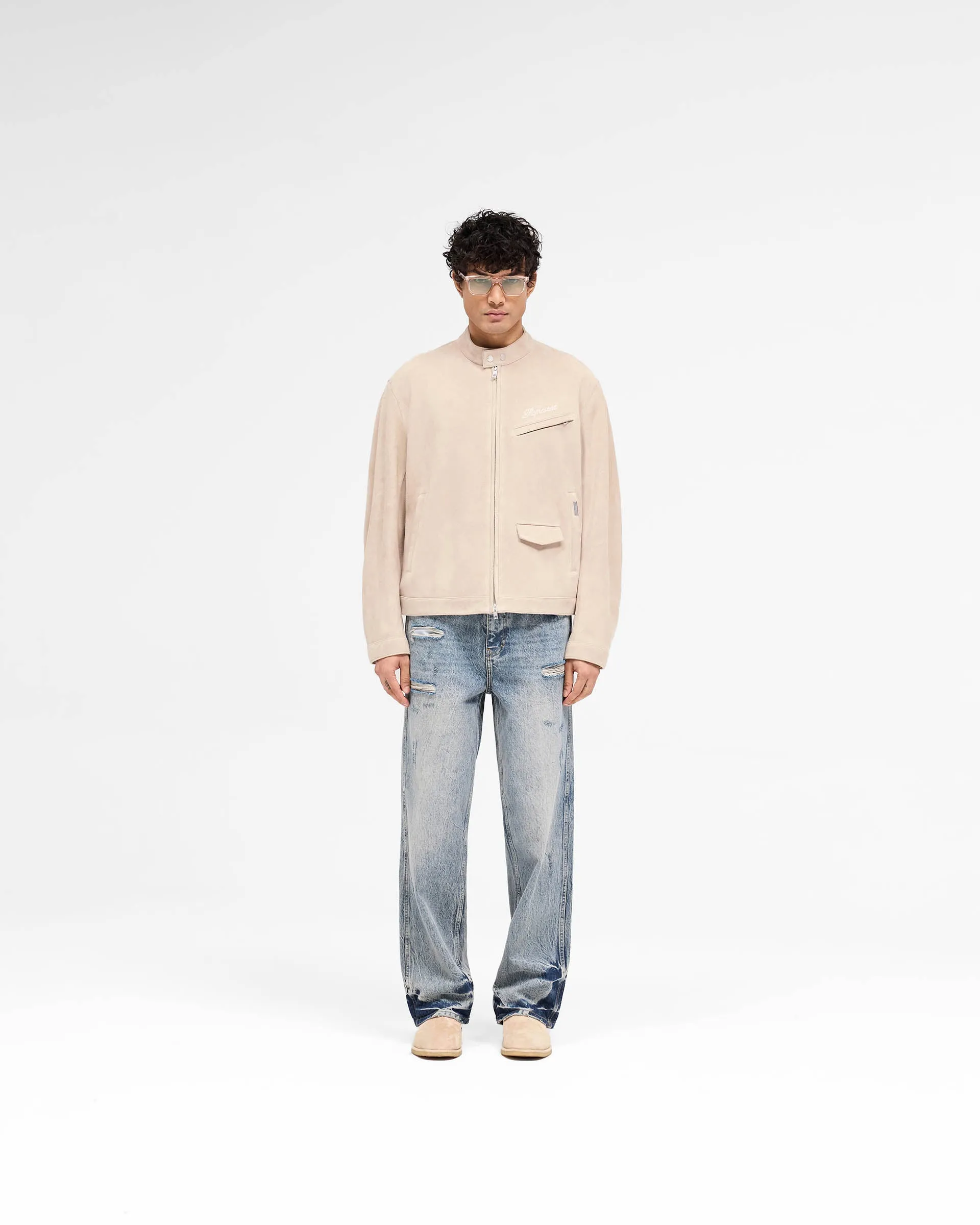 Overdrive Suede Jacket - Beige