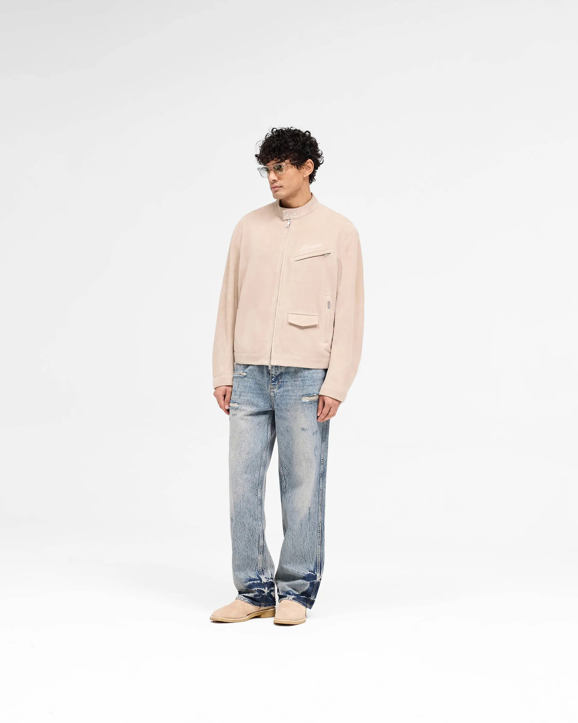 Overdrive Suede Jacket - Beige