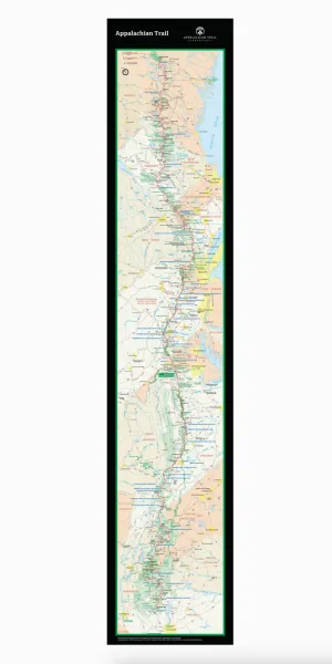 POSTER: APPALACHIAN TRAIL MAP POSTER: APPALACHIAN TRAIL MAP