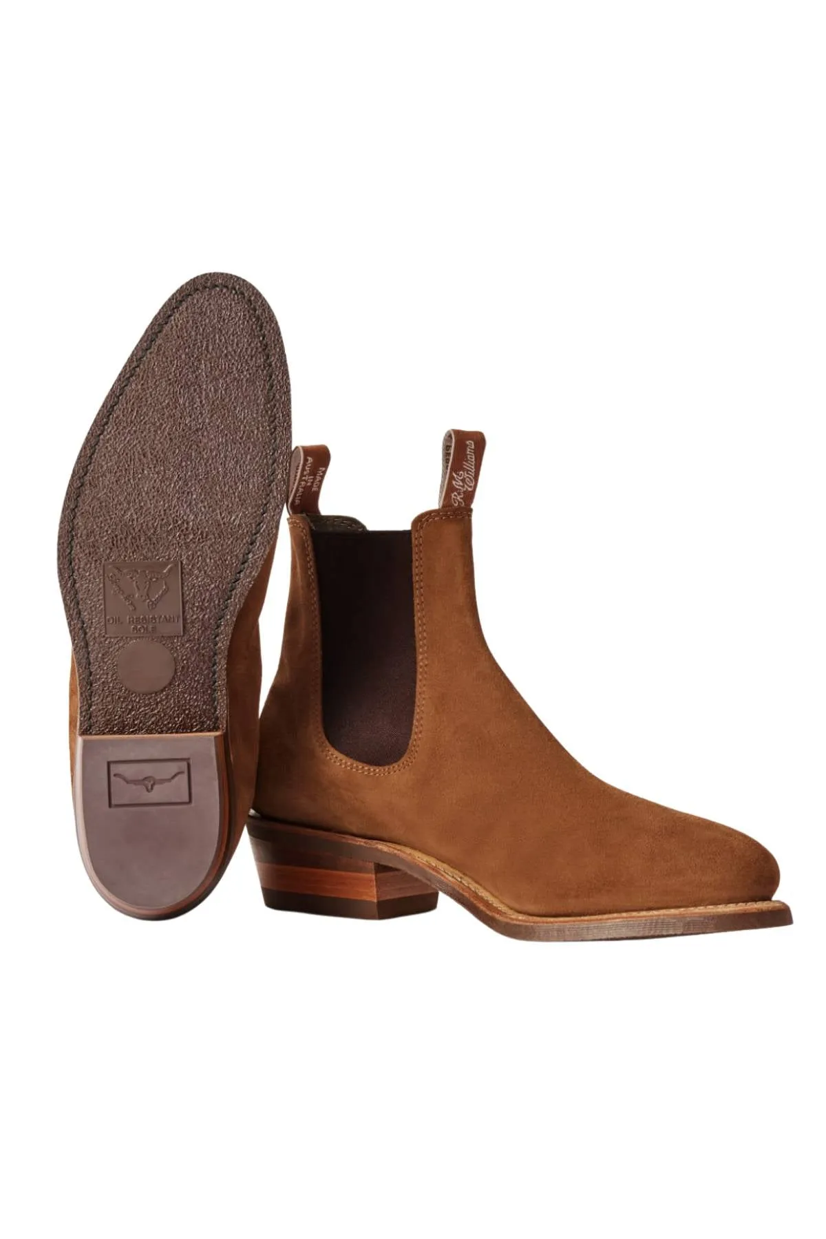 RM Williams Comfort Suede Lady Yearling Rubber Sole Boot