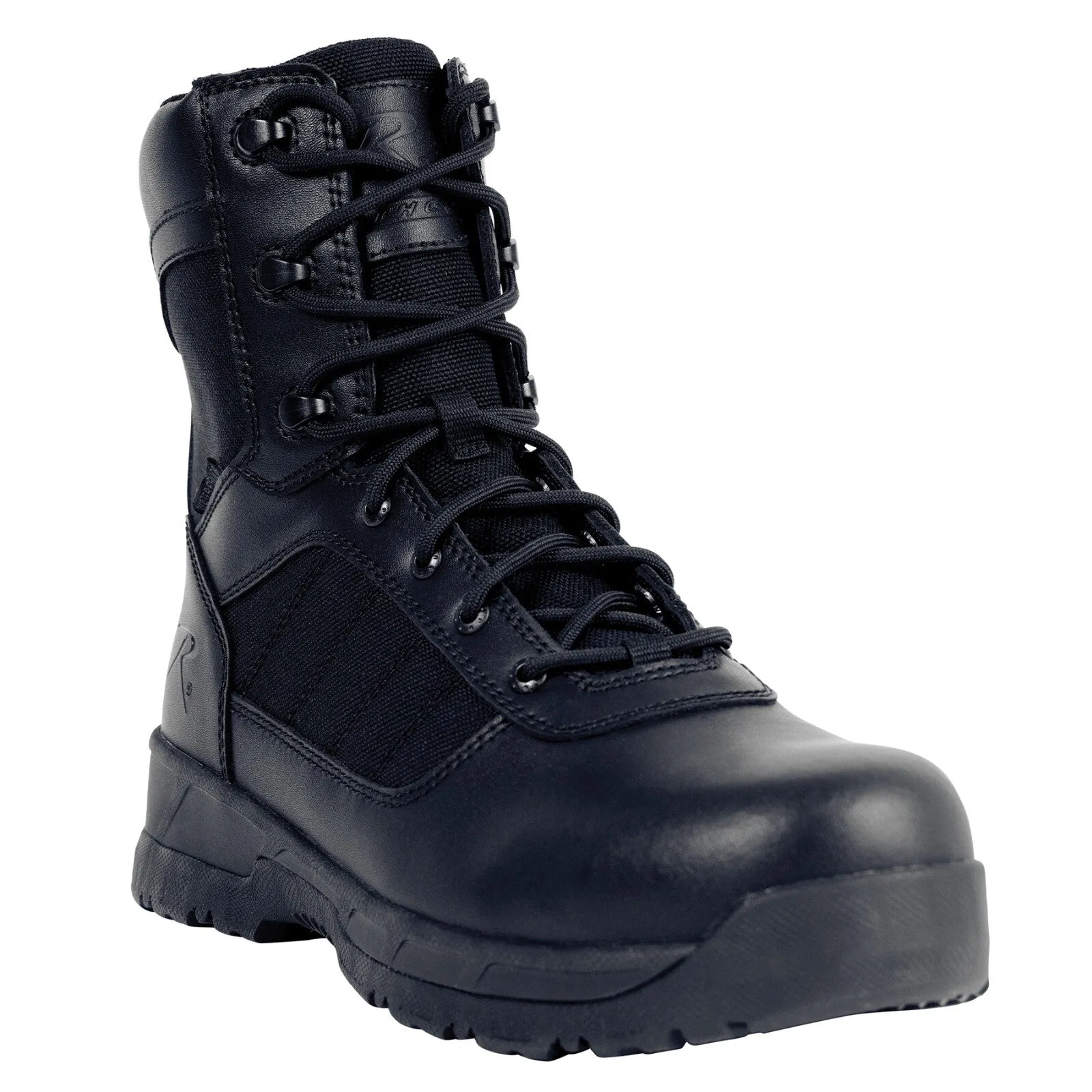 Rothco Guardian 8 Inch Black Tactical Boot With Side Zipper EMT/Law Enforcement