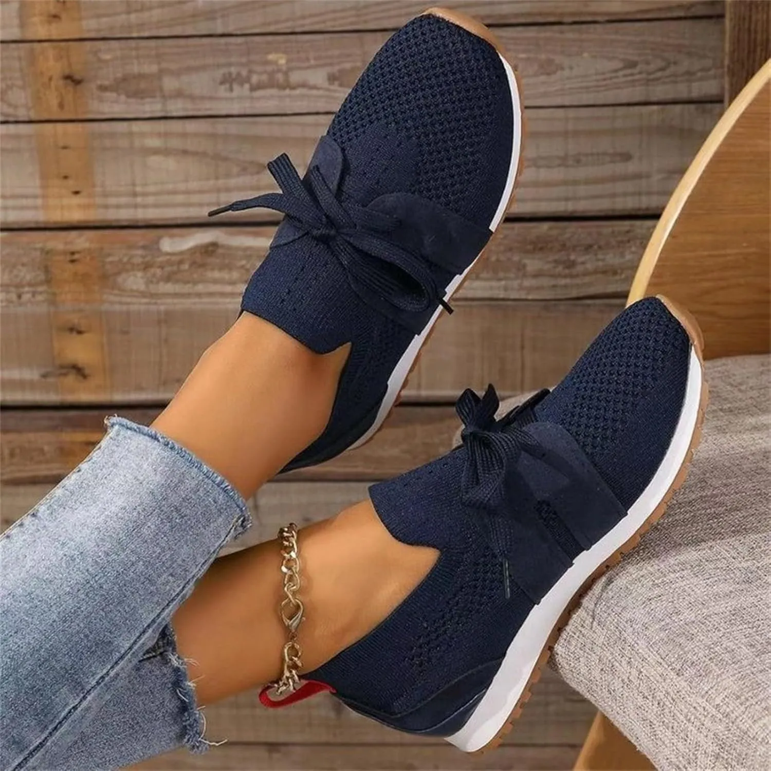 Running Shoes For Women Slip-on Walking Shoes Breathable Upper Gym Workout Fashion Sneakers Comfortable Tennis Shoes