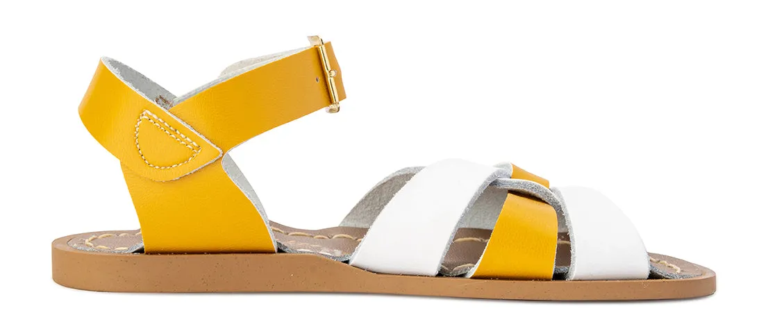 Saltwater Sandals Original Mash-Up - Mustard/White