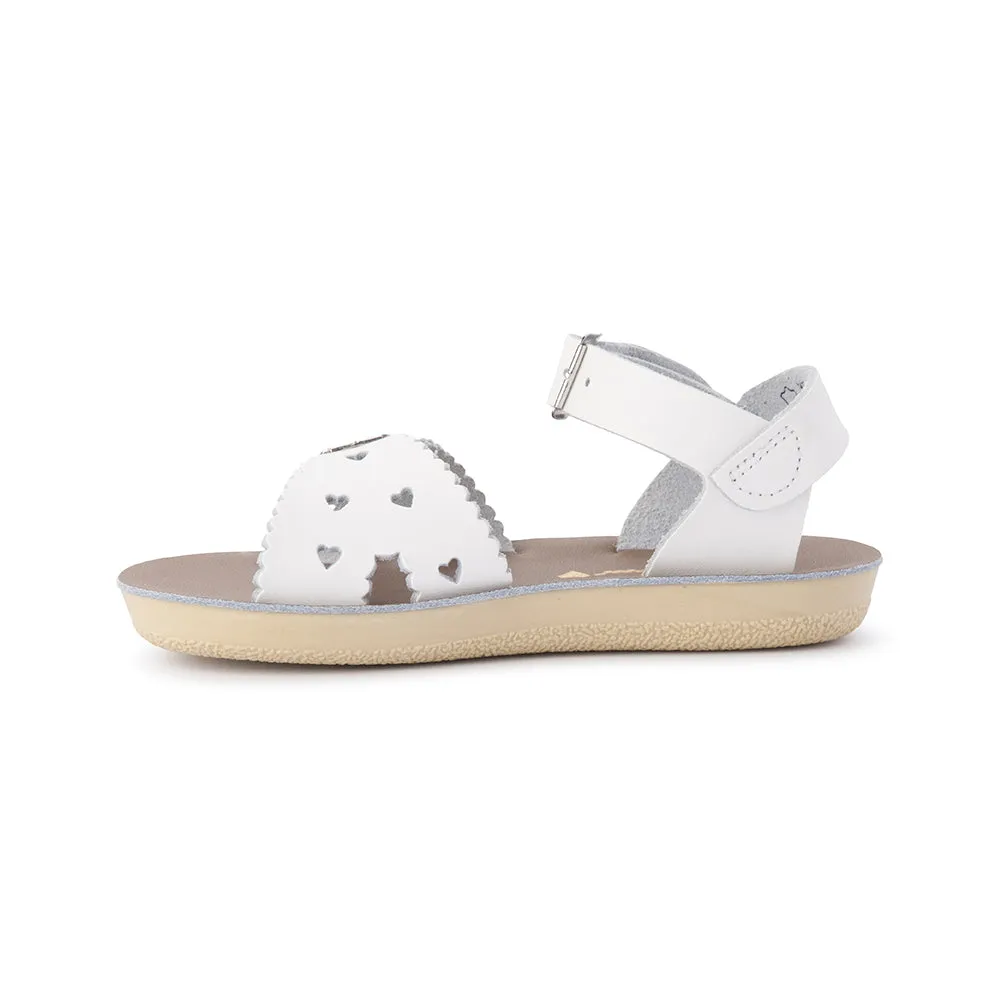 Saltwater Sandals Sun San Sweetheart - White