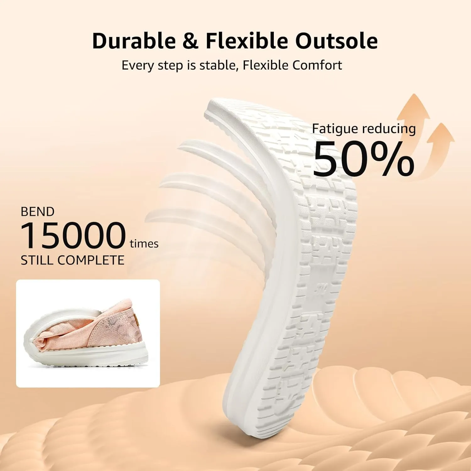 STQ Women's Orthopedic LoafersLightweight Casual Boat Shoes for Plantar Fasciitis