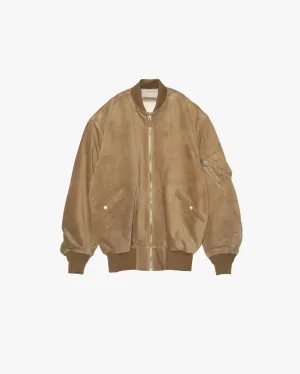 SUEDE BOMBER JACKET