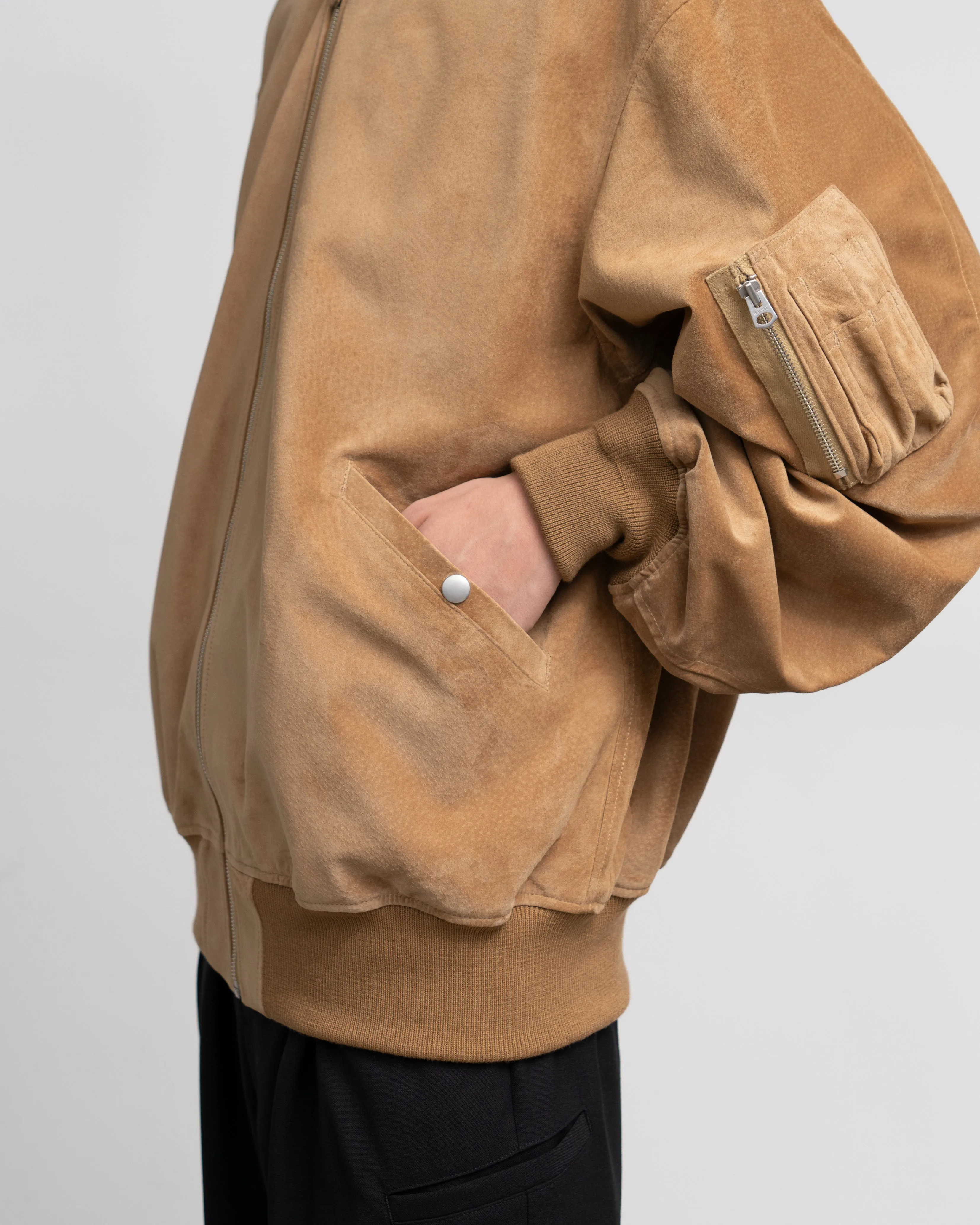 SUEDE BOMBER JACKET