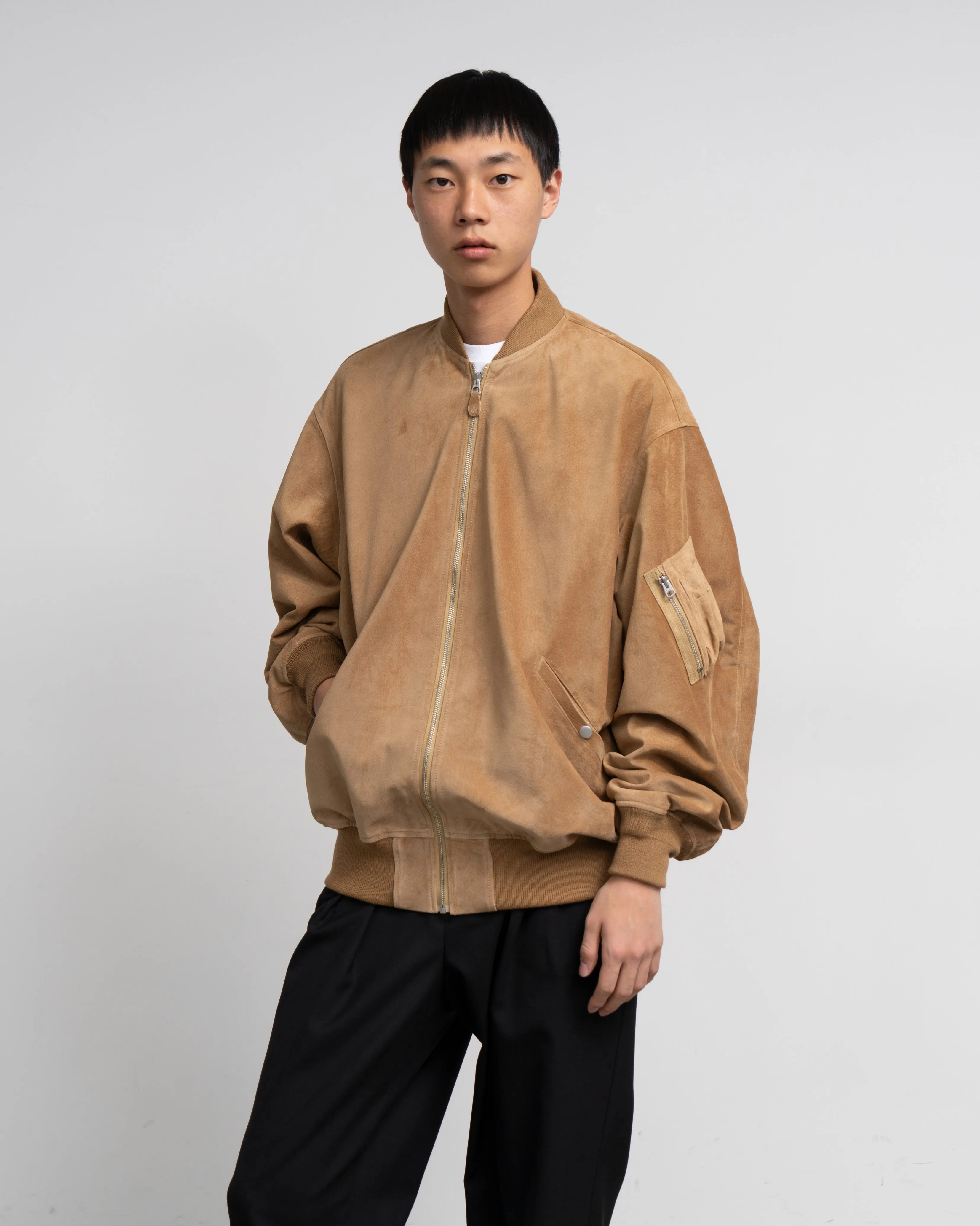 SUEDE BOMBER JACKET