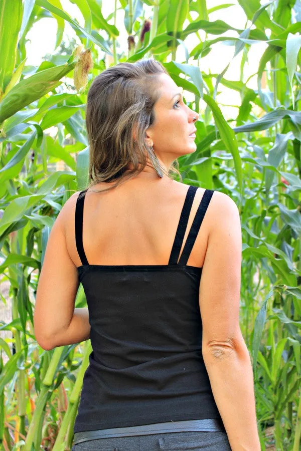 Suede Trim Tank