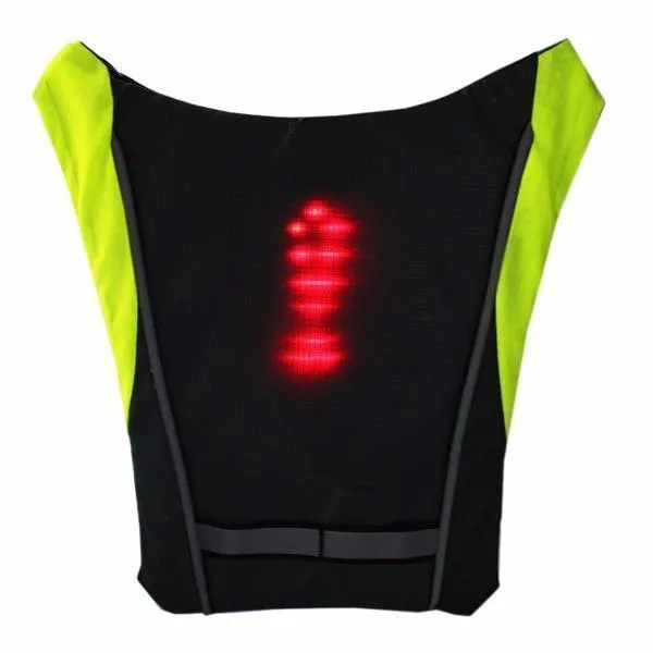 Turn Signal Cycling Reflective Safety LED Vest Cyclist Outdoor Waterproof