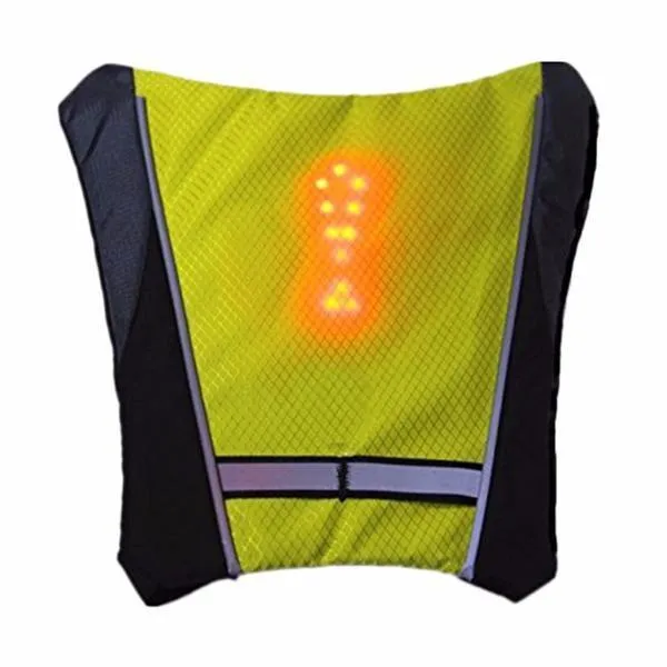Turn Signal Cycling Reflective Safety LED Vest Cyclist Outdoor Waterproof