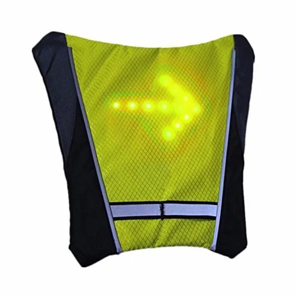 Turn Signal Cycling Reflective Safety LED Vest Cyclist Outdoor Waterproof