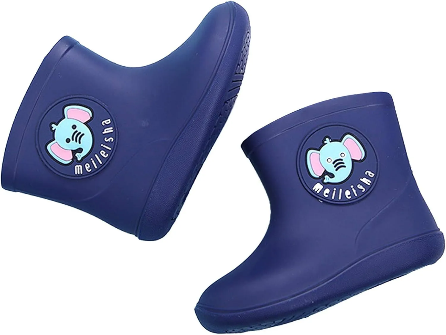 Unisex Child Classic Rain Boots Baby Rain Boots Infant Cartoon Boys Girls Rubber Waterproof Rain Shoes 1-6 Years Old