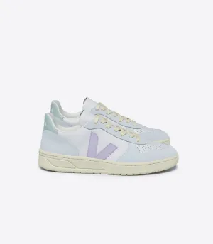 Veja Women's V-10 Leather Gravel Parme Menthol