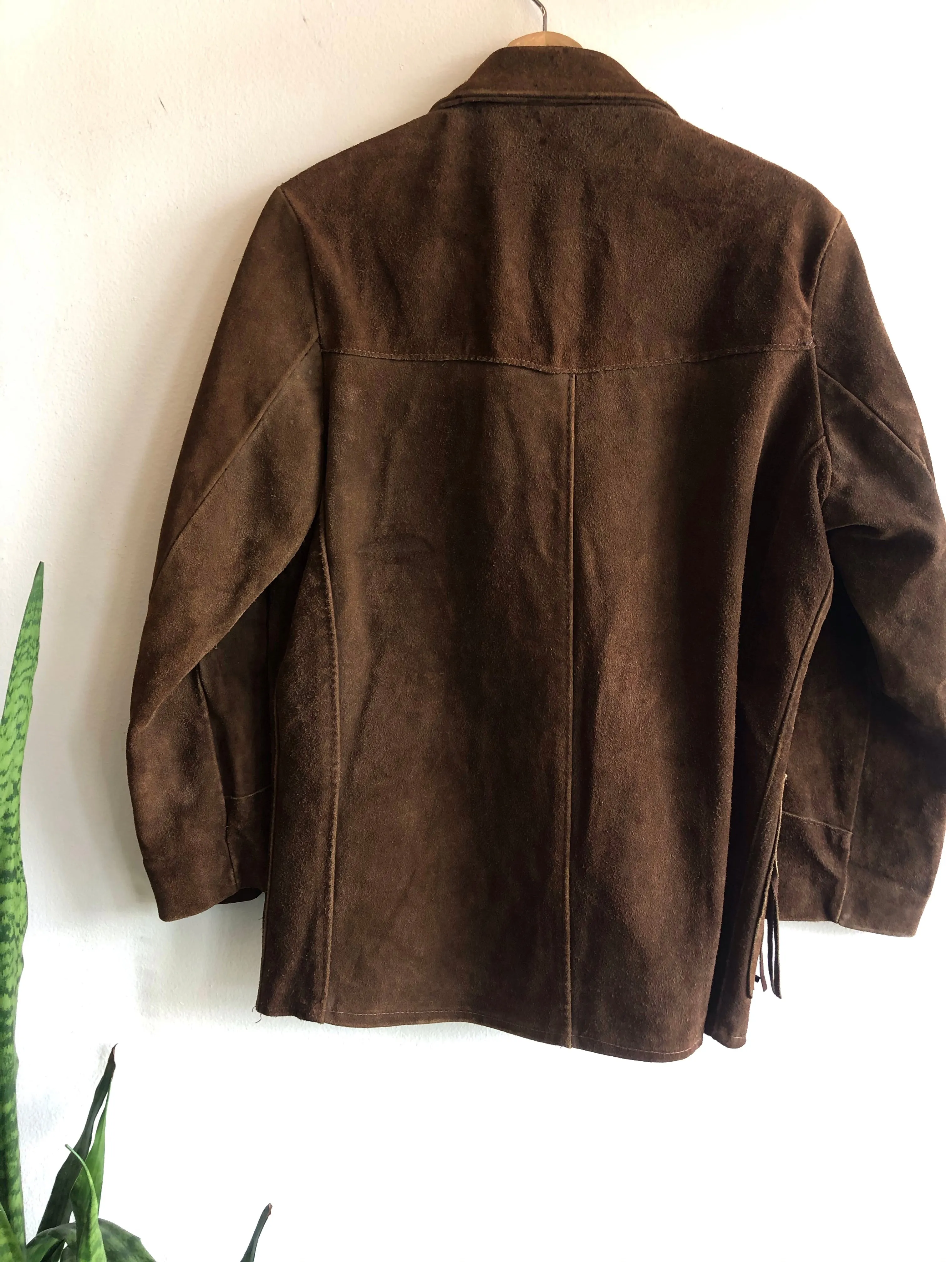 Vintage 1950s Bay River Fringe Suede jacket