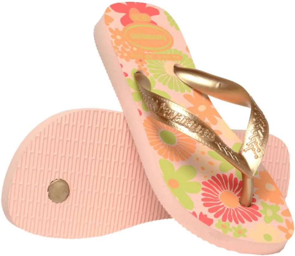 Womens Havaians Slim Paisage Toe Post Sandals Lightweight Flip Flops