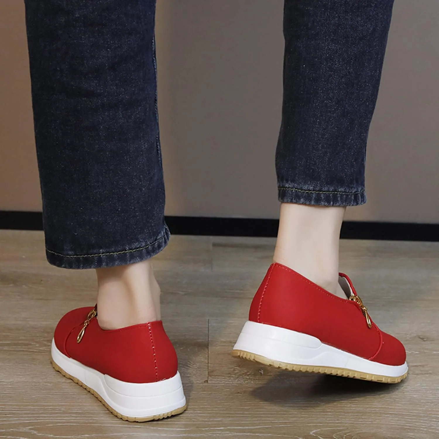 Womens Orthopedic Diabetic Shoes Slip On Walking Sneakers with Arch Support Comfortable Casual Loafers Plantar Fasciitis Relief Foot Heel Pain