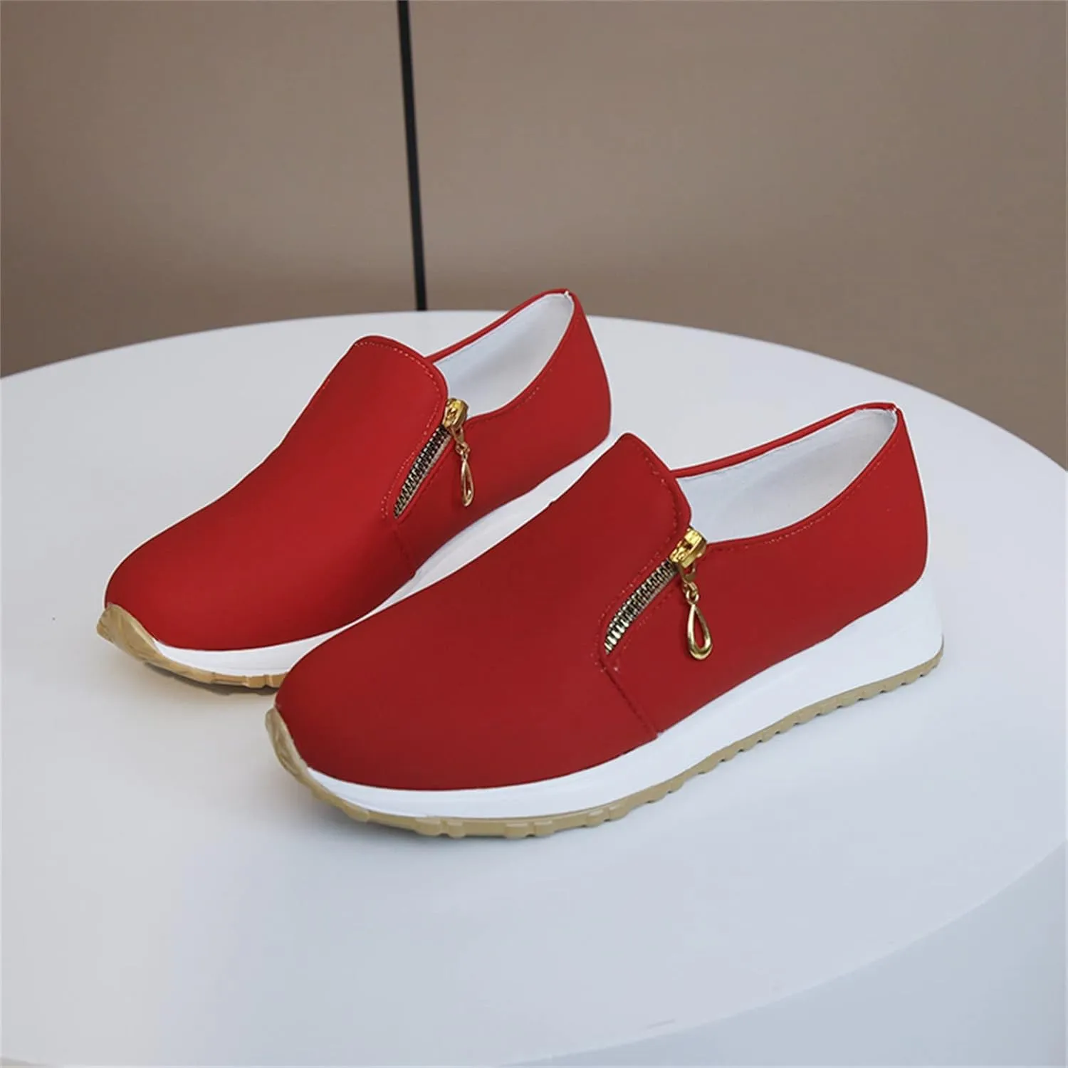Womens Orthopedic Diabetic Shoes Slip On Walking Sneakers with Arch Support Comfortable Casual Loafers Plantar Fasciitis Relief Foot Heel Pain