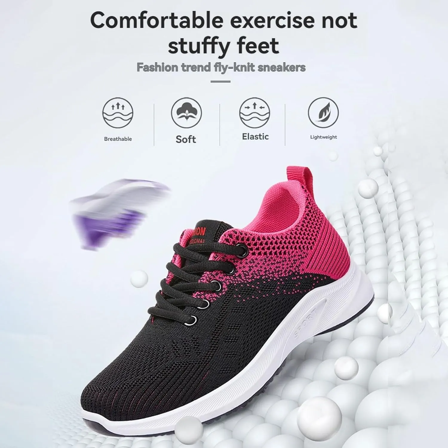 Women's Orthopedic Shoes Comfortable Platform Wide Width Toe Box Sneakers Arch Support Walking Running Shoes