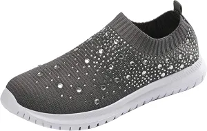 Women's Shoes Sneakers Comfortable Lightweiht Slip On Athletic Shoes Casual Fashion Non Slip Walking Workout Shoes