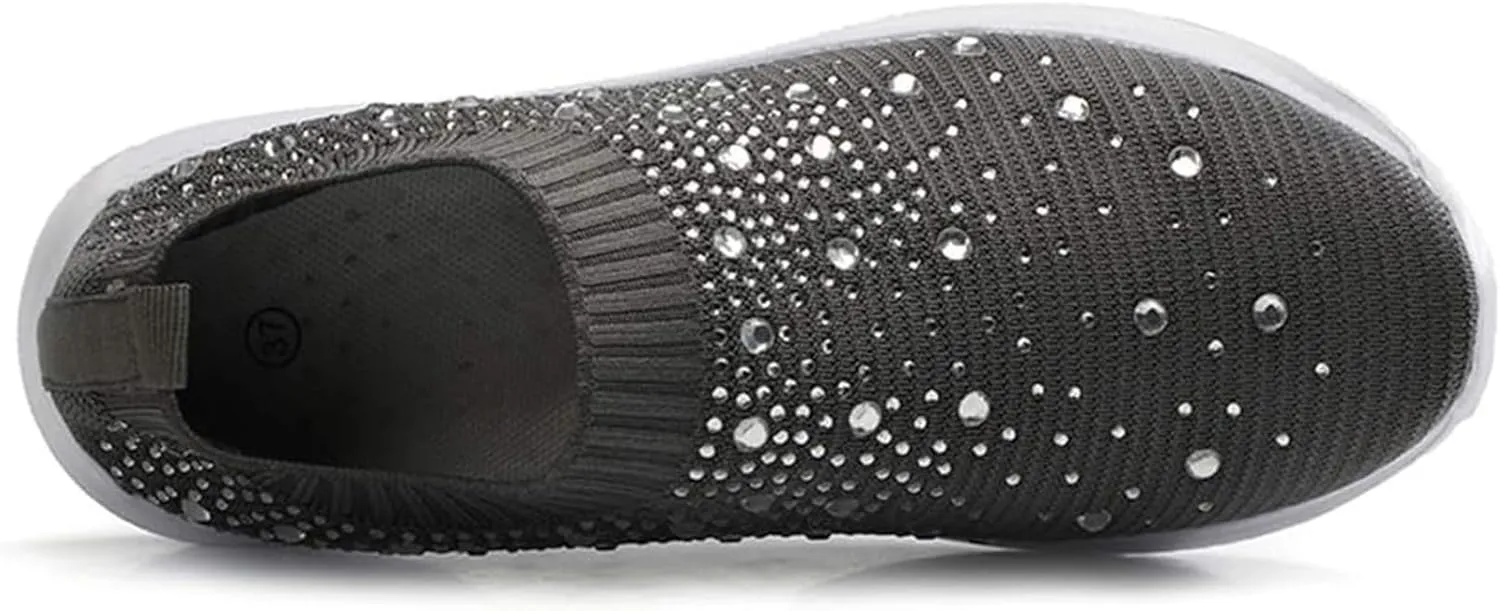 Women's Shoes Sneakers Comfortable Lightweiht Slip On Athletic Shoes Casual Fashion Non Slip Walking Workout Shoes