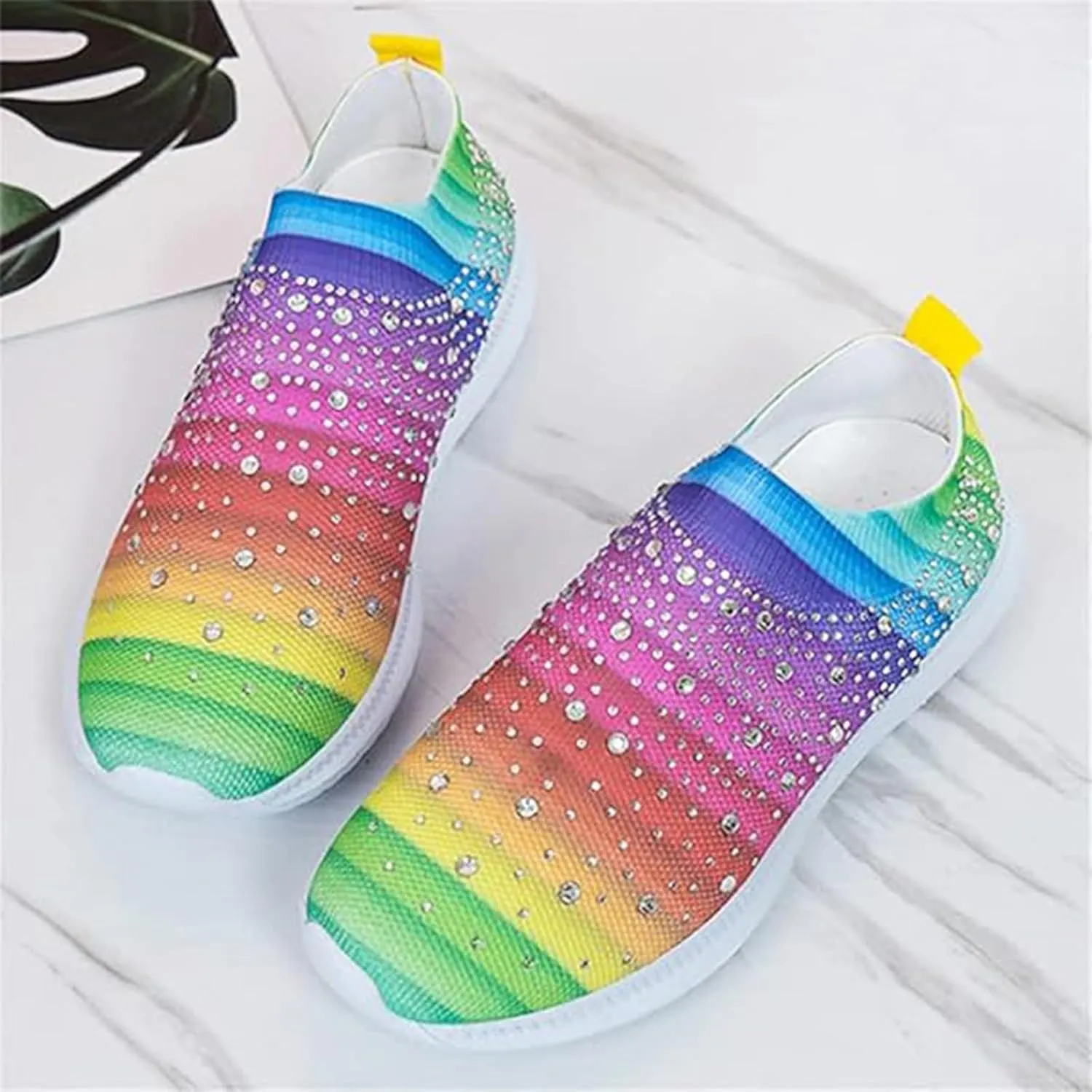 Women's Shoes Sneakers Comfortable Lightweiht Slip On Athletic Shoes Casual Fashion Non Slip Walking Workout Shoes
