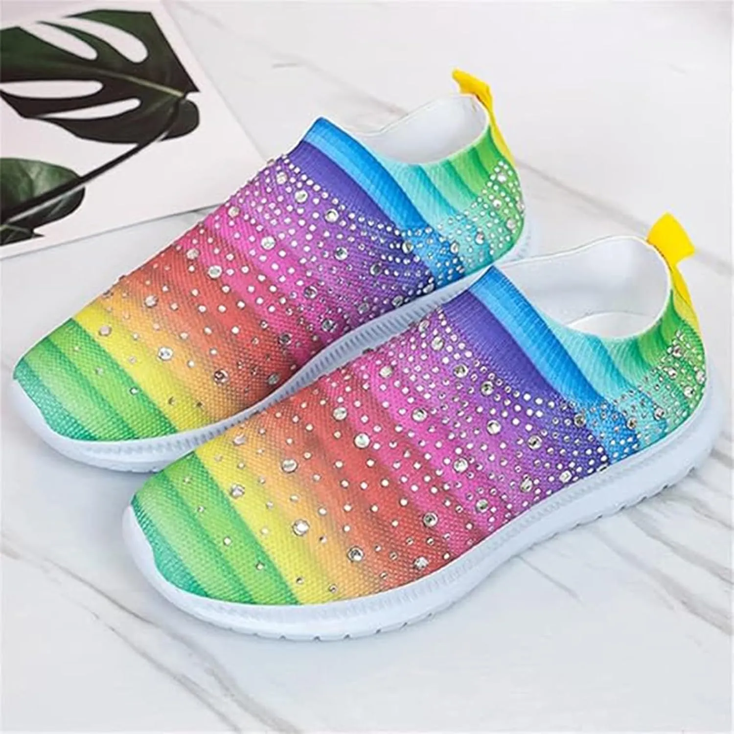 Women's Shoes Sneakers Comfortable Lightweiht Slip On Athletic Shoes Casual Fashion Non Slip Walking Workout Shoes