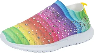 Women's Shoes Sneakers Comfortable Lightweiht Slip On Athletic Shoes Casual Fashion Non Slip Walking Workout Shoes