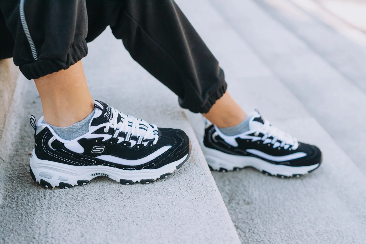 Women's Skechers D'Lites - Biggest Fan Shoe
