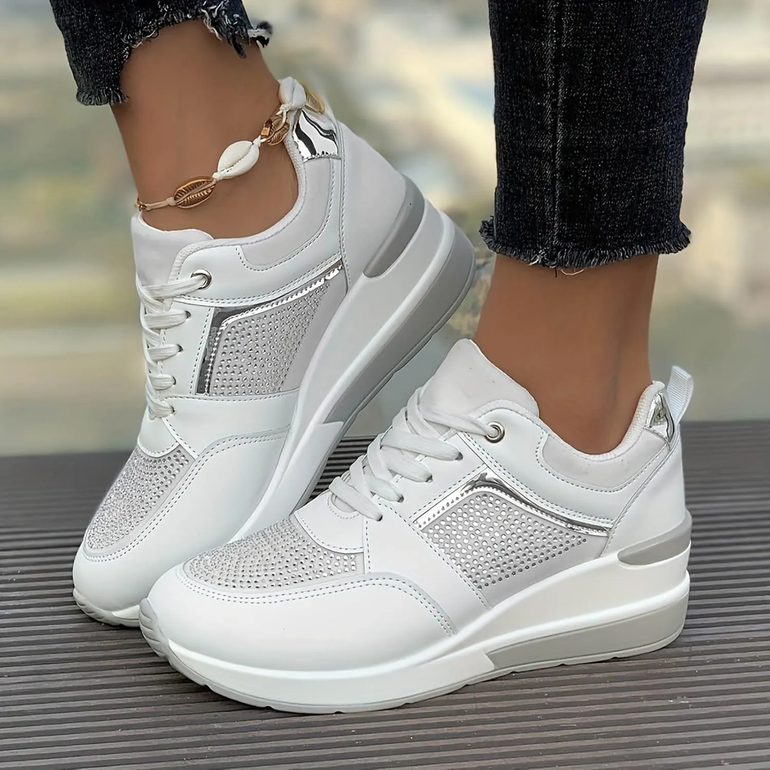 Women's Walking Shoes Cushion Running Tennis Shoes Non Slip Comfortable Breathable Workout Gym Sports Athletic Fashion Sneakers