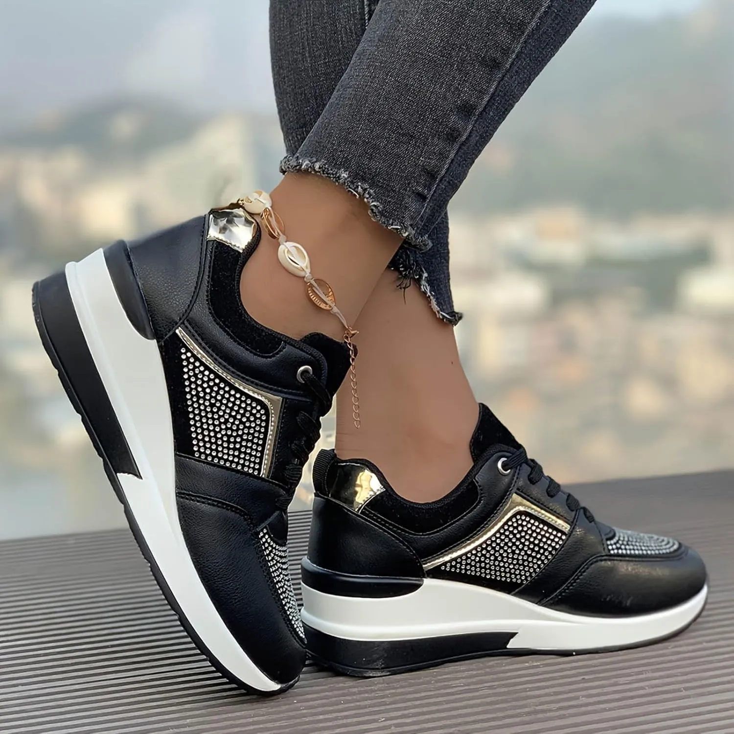 Women's Walking Shoes Cushion Running Tennis Shoes Non Slip Comfortable Breathable Workout Gym Sports Athletic Fashion Sneakers