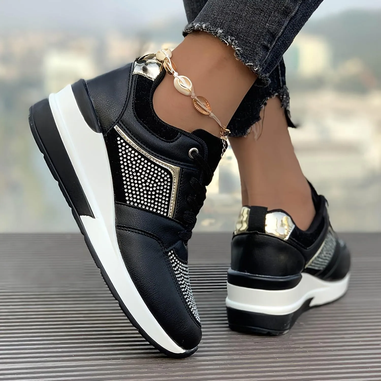 Women's Walking Shoes Cushion Running Tennis Shoes Non Slip Comfortable Breathable Workout Gym Sports Athletic Fashion Sneakers