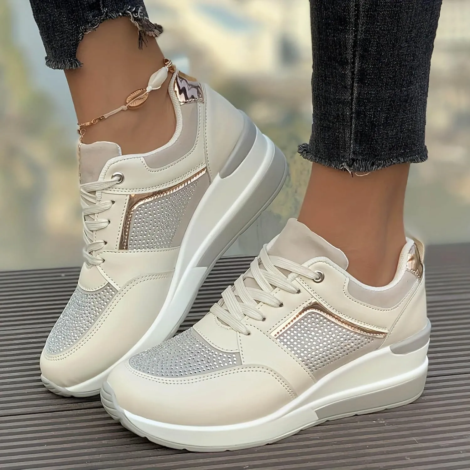 Women's Walking Shoes Cushion Running Tennis Shoes Non Slip Comfortable Breathable Workout Gym Sports Athletic Fashion Sneakers