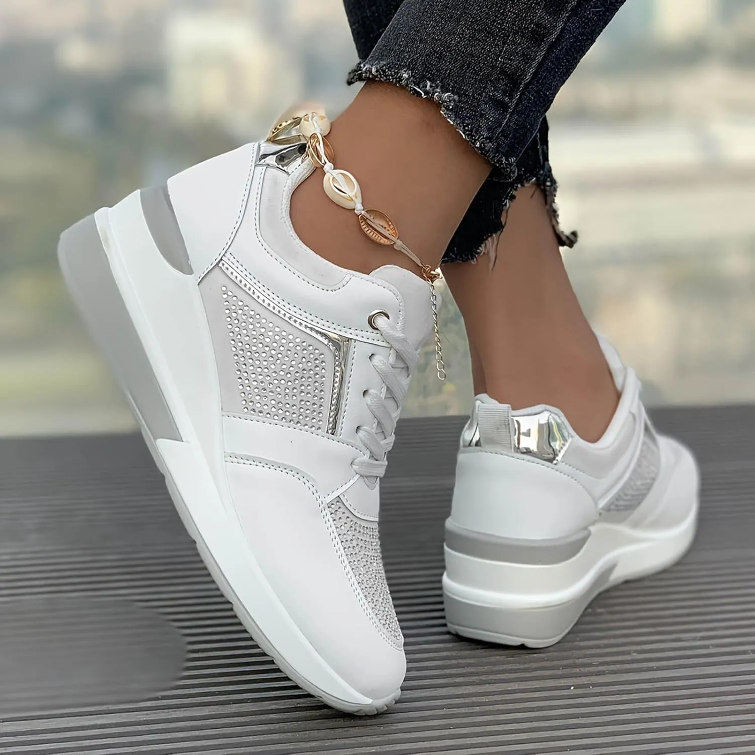 Women's Walking Shoes Cushion Running Tennis Shoes Non Slip Comfortable Breathable Workout Gym Sports Athletic Fashion Sneakers