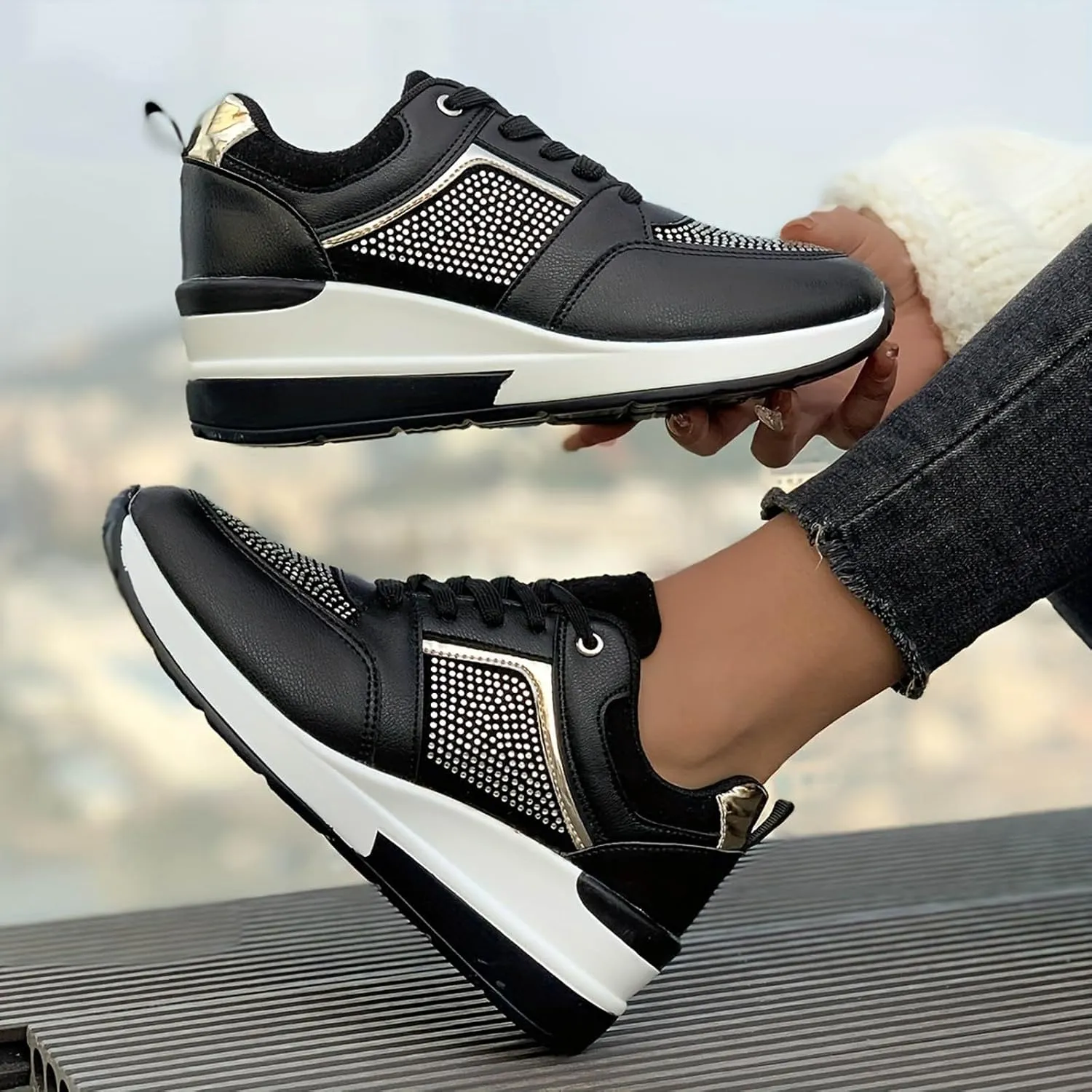 Women's Walking Shoes Cushion Running Tennis Shoes Non Slip Comfortable Breathable Workout Gym Sports Athletic Fashion Sneakers
