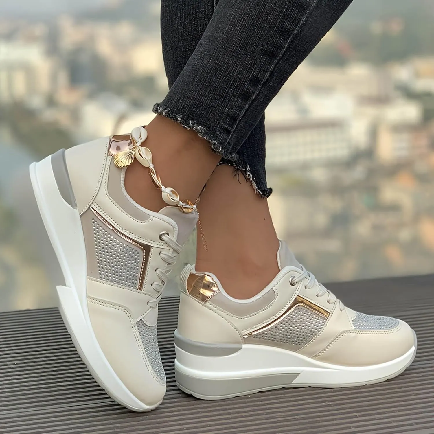 Women's Walking Shoes Cushion Running Tennis Shoes Non Slip Comfortable Breathable Workout Gym Sports Athletic Fashion Sneakers