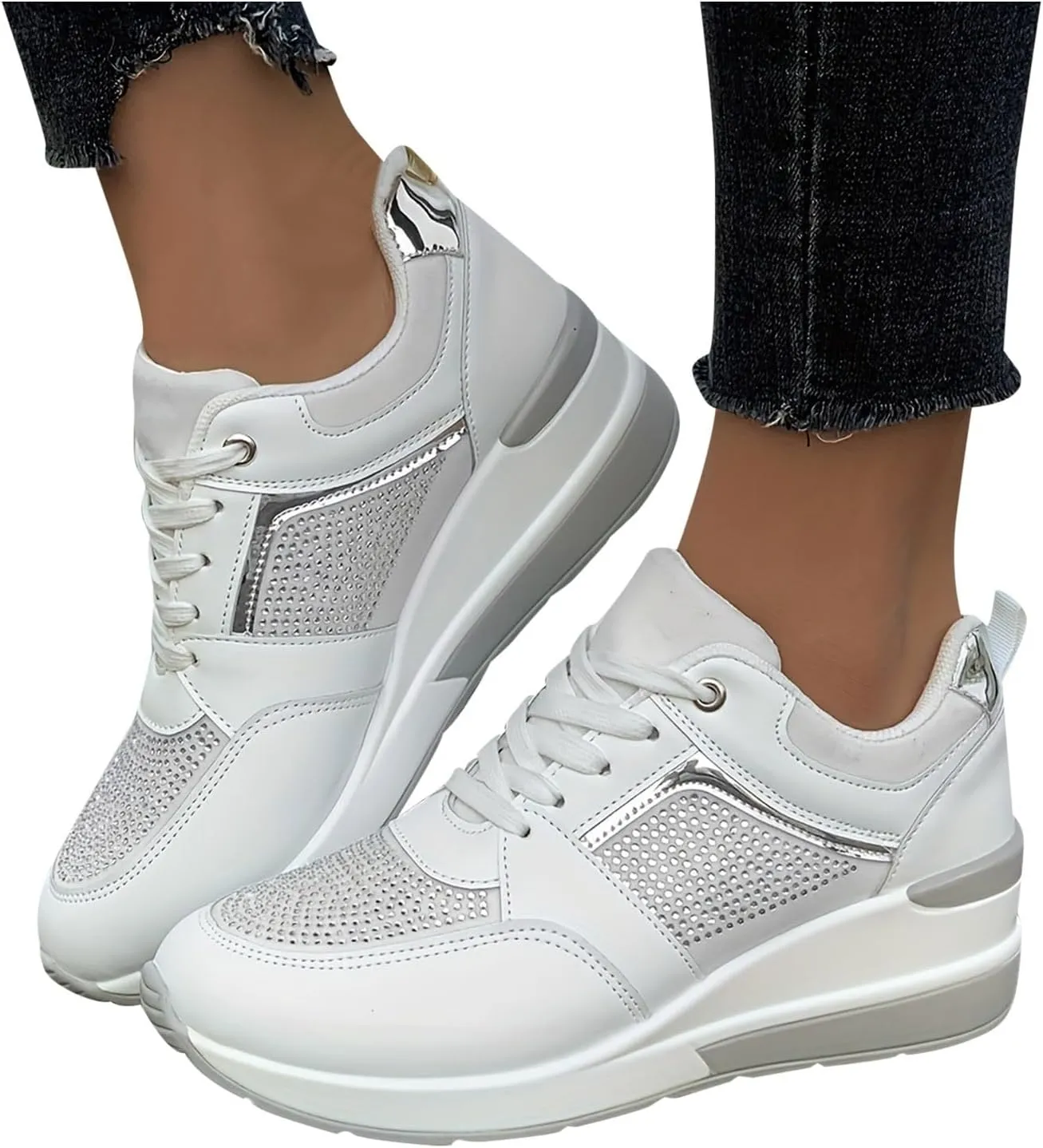 Women's Walking Shoes Cushion Running Tennis Shoes Non Slip Comfortable Breathable Workout Gym Sports Athletic Fashion Sneakers