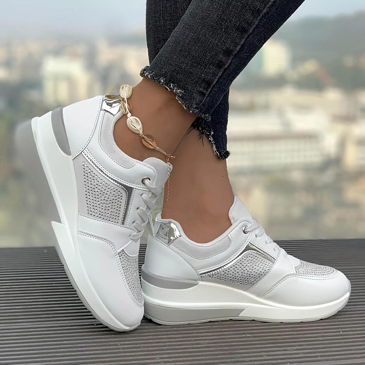 Women's Walking Shoes Cushion Running Tennis Shoes Non Slip Comfortable Breathable Workout Gym Sports Athletic Fashion Sneakers